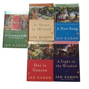 Jan Karon Mitford Series 5 Book Lot At Home in‎ Mitford A New Song Out to Canaan